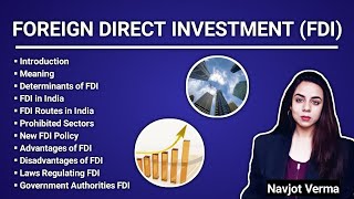 Foreign Direct Investment  FDI  Foreign Investment Policy India  Foreign Investment Routes [upl. by Milewski]