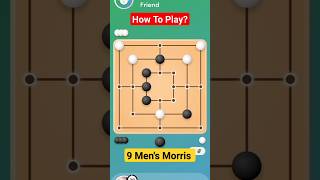 How To Play 9 Mens Morris  Easy Fun Game To Play With Friends And Family 😎 shorts [upl. by Barnabas]