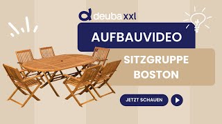 Aufbauvideo  GartenSitzgruppe Boston 7tlg [upl. by Ramedlaw]