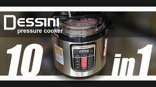 10 in 1 Dessini Multifunctional Electric Pressure Cooker 6L  Unboxing Kitchen Appliance [upl. by Treva647]