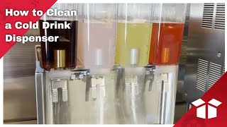 How to Clean a Cold Drink Dispenser [upl. by Burchett]