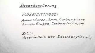 Decarboxylierung  Chemie  Organische Chemie [upl. by Kaspar]