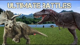 Ultimate Battles Trex vs Triceratops [upl. by Wynnie657]