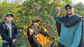 Oranges ke bhaag me pohanch gaye😍  finally ghar bhi agaye😍 [upl. by Nivel]