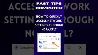 How to quickly access network settings through ncpacpl on Windows 10 [upl. by Benedicto772]