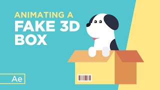 Animating a Fake 3D Box in After Effects [upl. by Fulbert]