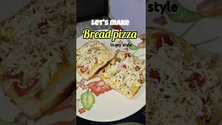 Bread pizza recipe 🍕😋foodlovepizzasubscribe [upl. by Lanrev]