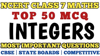 Best Mcq Class 7 Integers  Chapter 1 Integers  Class 7 maths  MCQ Class 7 mcqncert class7mcq [upl. by Garber]