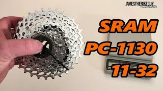 SRAM PC1130 11 32 Cassette Actual Weight and Close Look [upl. by Asila]