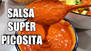 RICA SALSA PARA ACOMPAÑAR EL POZOLE  Cómo Hacer Chile para Pozole  Salsa Pozolera bien PICOSA [upl. by Chaffin]