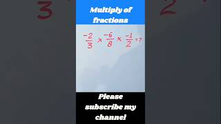 Multiply of fraction  shortsfeed shorts viralshort [upl. by Britt]