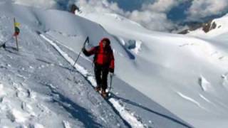 Monte Rosa  Capanna Margherita mt 4554 scialpinismo  14 luglio 2010 [upl. by Aita]