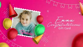 Birthday Gift Card Slideshow LH9LNM5 📌 After Effect Templates 🔥 Digi Advertiser [upl. by Aguie212]