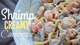 Trending SHRIMP CREAMY CARBONARA  Filipino Style  ANG SARAP GRABE [upl. by Gona]