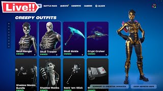 🔴Fortnite SKULL RANGER NEW ITEM SHOP TODAY October 7 Chapter 5 LIVE [upl. by Keane624]