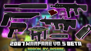 Update New Guns and Animation  2067 Warfare V05 Beta Addon  3D Gun Mod Minecraft Pe 120 [upl. by Tesler]