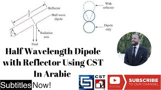 Tutorial 4  Half Wavelength Dipole with Reflector Using CST [upl. by Jillie308]