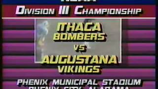 FB 1985 Stagg Bowl Augustana vs Ithaca [upl. by Derfliw]