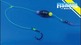 This is how to make a series of fishing rigs for bottom fishing [upl. by Atinus]