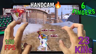 Handcam  New Season Super Crazy AGRESSIVE Gameplay iPad Pro  PUBG MOBILE  BGMI [upl. by Gosnell135]