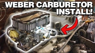 Weber Carburetor Install  Mazda B2000 [upl. by Joo]