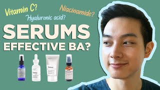 BEST SERUMS NIACINAMIDE VIT C HYALURONIC ACID  Effective ba My Personal Experience  Jan Angelo [upl. by Nibbs898]