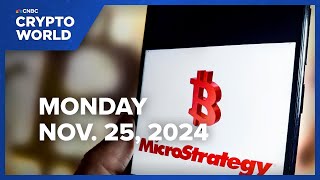 MicroStrategy acquires 55500 more bitcoin amid stock volatility CNBC Crypto World [upl. by Kram900]