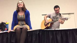 Caitlin Glass singing Part Of Your World from The Little Mermaid with her Youmacon 2014 fans [upl. by Nerland]