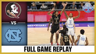 Florida State vs North Carolina Full Game Replay  2024 ACC Men’s Basketball Tournament [upl. by Amada]