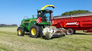 Ensilage dherbe 2017  Grass silage 2017  John Deere 7480 ProDrive GoProDJI [upl. by Esirtal]