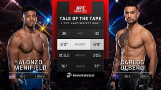 ALONZO MENIFIELD vs CARLOS ULBERG FULL FIGHT UFC [upl. by Hildagard108]