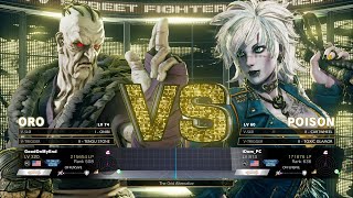 SFV Champion Edition 🔥 iDom Poison Vs GoodOnMyEND ORO 🔥 Online Matchs 11152022 [upl. by Dodi]