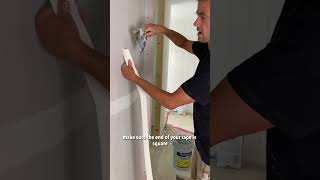 Beginner Drywall Tips Taping Flat Joints [upl. by Ennyroc]