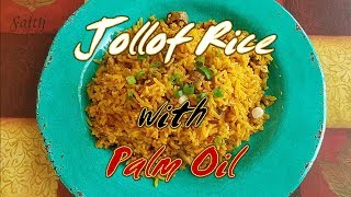 Authentic Ghana Jollof Rice with Palm Oil [upl. by Arrim41]