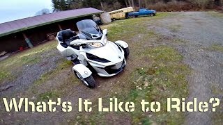 Whats It Like To Ride a CanAm Spyder  Motovlog 22 [upl. by Tekcirc]