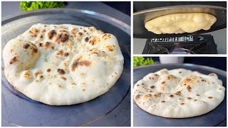 Tandoori Naan On Tawa  Best Ever Tandoori Roti without yeast amp Tandoor 🙂 [upl. by Annaya853]