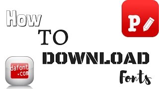 How to download fontsfrom dafont using Phonto works on Android AND iOS [upl. by Idyh402]