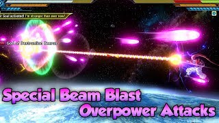 Special Beam Blast Overpower Attacks  Dragon Ball Xenoverse 2 [upl. by Aicirtan941]