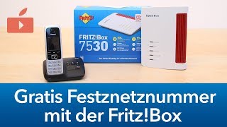 FritzBox Gratis Festnetzrufnummer einrichten [upl. by Hoisch]