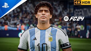 The Legend  Diego Maradona  Ft Messi  Argentina vs Germany  FC 24  PS5  4K60 [upl. by Notnert119]