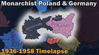 What if Germany and Poland were monarchist  Hoi4 Timelapse [upl. by Maxwell]