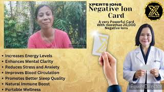 NEGATIVE ION CARD HEALTH TESTIMONY [upl. by Cullie634]