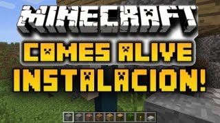 Como instalar  Minecraft Comes Alive l Minecraft 151 [upl. by Niledam]