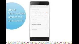 Xiaomi Mi 4i Turn onoff data roaming [upl. by Aloibaf48]