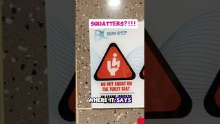 This is not a squatty potty 🚫Do not squat on the seats 😁 travelvlog [upl. by Ellimahs]