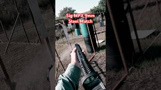 Shooting Sig MPX PCC at an Action Steel Match 9mm [upl. by Laith]