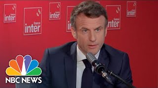 French President Macron Says There Is Clear Evidence Of War Crimes In Ukraine [upl. by Darwin]