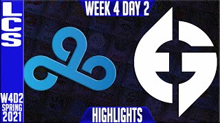 C9 vs EG Highlights  LCS Spring 2021 W4D2  Cloud9 vs Evil Geniuses [upl. by Changaris]