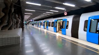 Stockholm Metro Ride  TCentralen to Tekniska Högskolan  Sweden  220424 [upl. by Eduardo646]