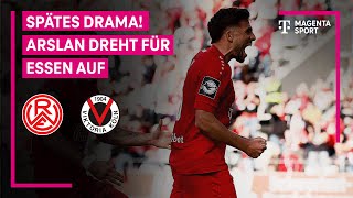 RotWeiss Essen  FC Viktoria Köln Highlights mit LiveKommentar  3 Liga  MAGENTA SPORT [upl. by Ahsirak]